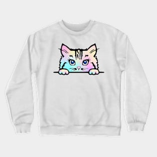 Tie Dye Kitty Crewneck Sweatshirt